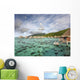 Bungalows Over Beautiful Turquoise Ocean Wall Mural