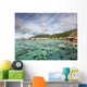 Bungalows Over Beautiful Turquoise Ocean Wall Mural