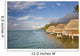 Bungalows Over Beautiful Turquoise Ocean Wall Mural