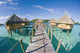 Bungalows Over Beautiful Turquoise Ocean Wall Mural
