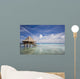 Bungalows Over Beautiful Turquoise Ocean Wall Mural