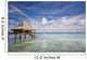 Bungalows Over Beautiful Turquoise Ocean Wall Mural
