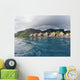 Bungalows Over Beautiful Turquoise Ocean Wall Mural