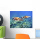 Hawaii, Two Green Sea Turtles, An Endangered Species Wall Mural