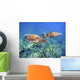 Hawaii, Two Green Sea Turtles, An Endangered Species Wall Mural