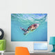 Hawaii, Green Sea Turtle An Endangered Species Wall Mural
