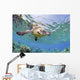 Hawaii, Green Sea Turtle An Endangered Species Wall Mural