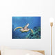 Hawaii, Green Sea Turtle An Endangered Species Wall Mural