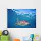 Hawaii, Green Sea Turtle An Endangered Species Wall Mural