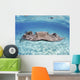 Stingray In Beautiful Turquoise Water Wall Mural