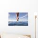Hawaii, Womans Legs Hanging From Dock Wall Mural