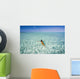 French Polynesia, Tahiti, Bora Bora, Woman Enjoy A Day In The Ocean Wall Mural
