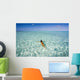 French Polynesia, Tahiti, Bora Bora, Woman Enjoy A Day In The Ocean Wall Mural