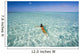 French Polynesia, Tahiti, Bora Bora, Woman Enjoy A Day In The Ocean Wall Mural