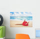 Hawaii, Woman Laying On The Beach In Remote Tropical Location Wall Mural