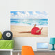 Hawaii, Woman Laying On The Beach In Remote Tropical Location Wall Mural