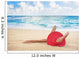 Hawaii, Woman Laying On The Beach In Remote Tropical Location Wall Mural