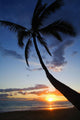 Hawaii, Maui, Kihei, Sunset At Kamaole Beach One Wall Mural
