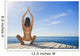 Hawaii, Woman Sitting On Dock In Remote Location Wall Mural