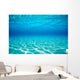 French Polynesia, Underwater Sandy Bottom And Surface Reflection Wall Mural
