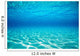 French Polynesia, Underwater Sandy Bottom And Surface Reflection Wall Mural