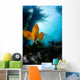 USA, California, Garibaldi Fish In Kelp Forest Wall Mural