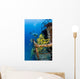 Hawaii, Oahu, School Of Blue Striped Snapper Fish Wall Mural