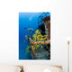 Hawaii, Oahu, School Of Blue Striped Snapper Fish Wall Mural