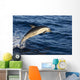 Mexico Coast, Common Dolphin Jumping From Deep Blue Sea Wall Mural