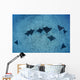 Hawaii, Oahu, Spotted Eagle Rays Wall Mural