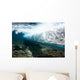 Micronesia, Yap, Underwater View Of Surf Crashing On The Reef Wall Mural