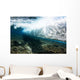 Micronesia, Yap, Underwater View Of Surf Crashing On The Reef Wall Mural
