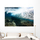 Micronesia, Yap, Underwater View Of Surf Crashing On The Reef Wall Mural