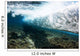 Micronesia, Yap, Underwater View Of Surf Crashing On The Reef Wall Mural