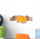 two people making a toast with beer mugs Wall Decal