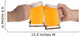 two people making a toast with beer mugs Wall Decal