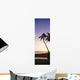 Palm Trees Silhouetted Beach Wall Decal Design 2
