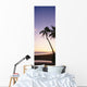 Palm Trees Silhouetted Beach Wall Decal Design 2
