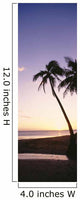 Palm Trees Silhouetted Beach Wall Decal Design 2