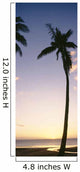Palm Trees Silhouetted Beach Wall Decal Design 1