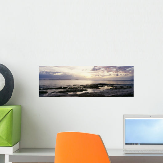Sunrise over Ocean and Wall Decal
