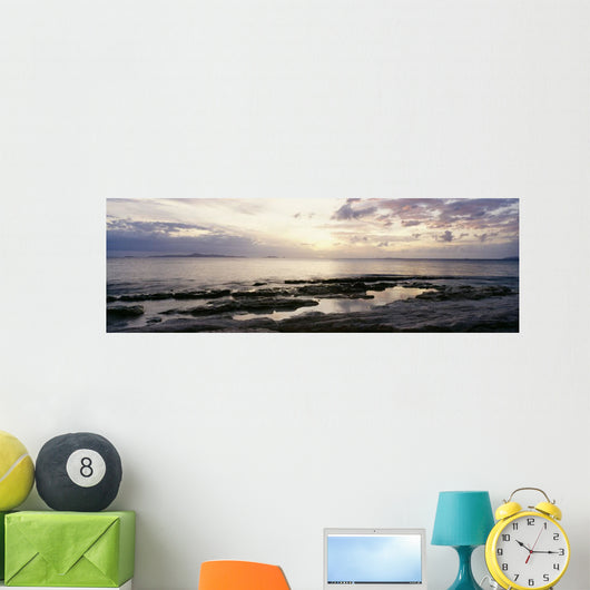 Sunrise over Ocean and Wall Decal