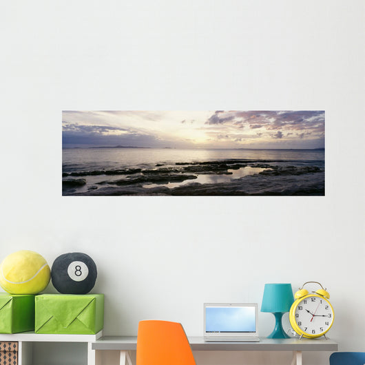 Sunrise over Ocean and Wall Decal