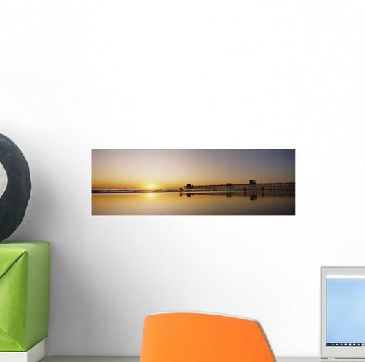 USA Reflections Beach Wall Decal