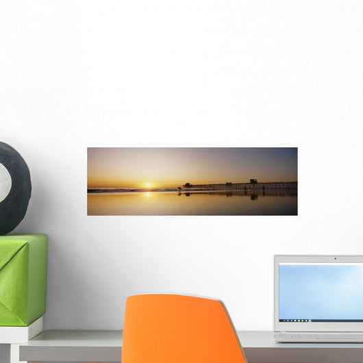 USA Reflections Beach Wall Decal