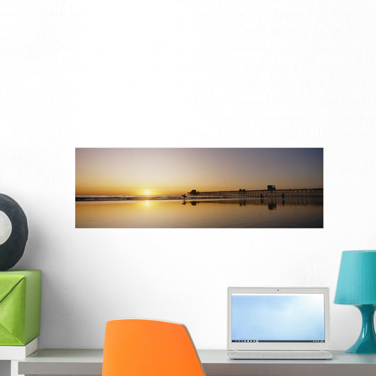USA Reflections Beach Wall Decal
