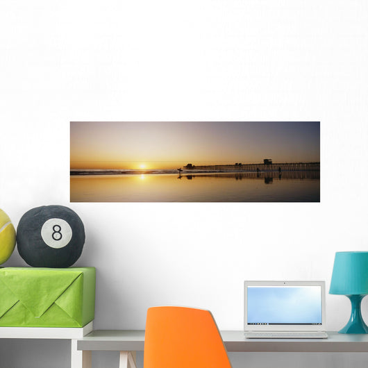 USA Reflections Beach Wall Decal
