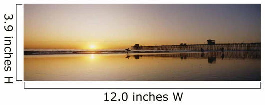 USA Reflections Beach Wall Decal