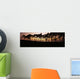 Line Trees Shoreline Silhouetted Wall Decal