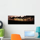 Line Trees Shoreline Silhouetted Wall Decal